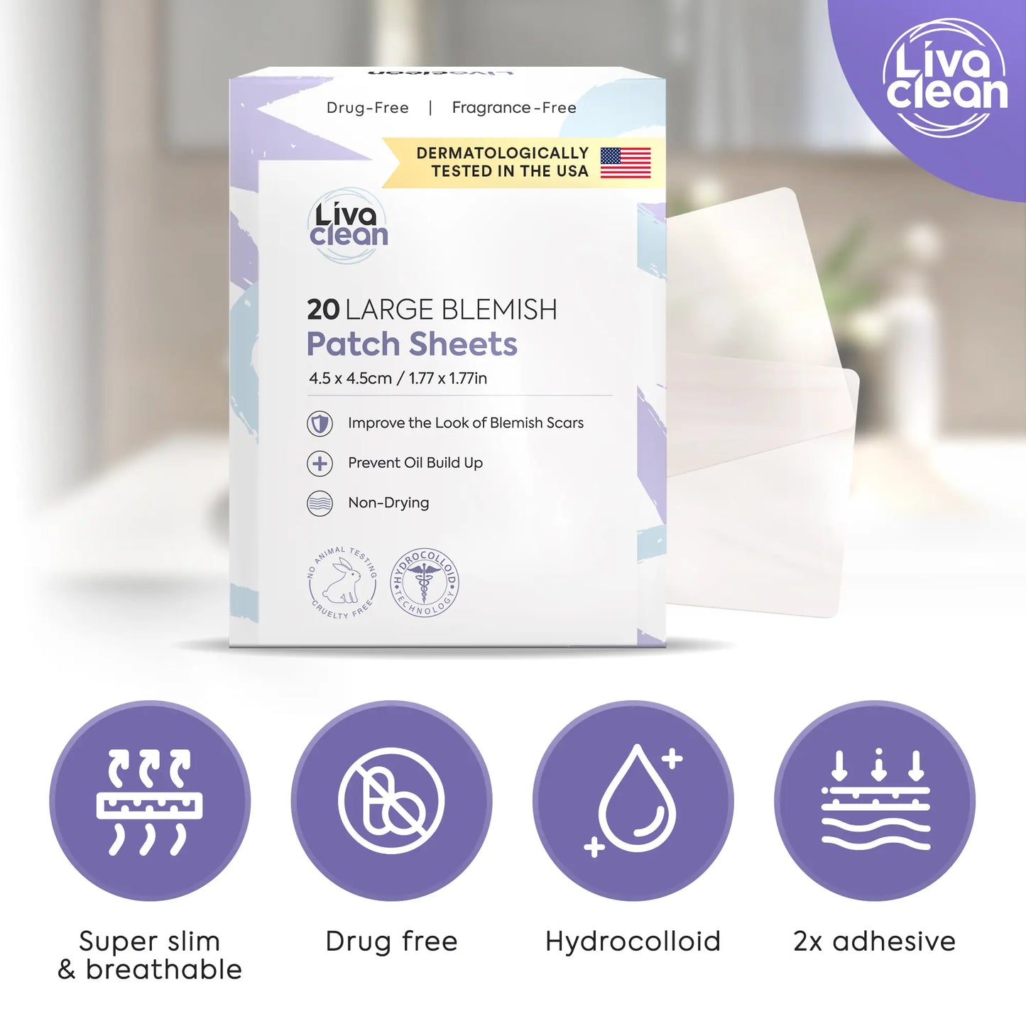 Overnight. Gone by morning. | Hydrocolloid Acne Patches